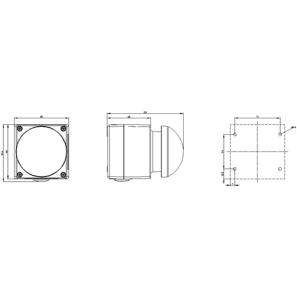 Siemens 3SU18512NG002AA2 3SU1851-2NG00-2AA2 Kaappi IP66, IP67, IP69/IP69K 1 kpl