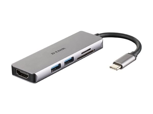 D-Link DUB-M530 - Dokkingstasjon - USB-C / Thunderbolt 3 - HDMI