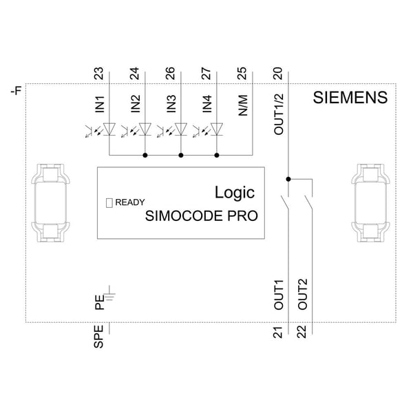 Siemens 3UF73101AU000 3UF7310-1AU00-0 Digitaalinen moduuli