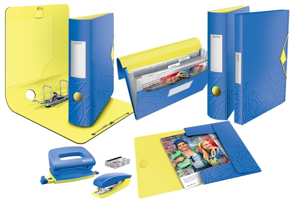 Leitz CARPETA SOLAP. URBAN CHIC PP A4 AZU - Pack de 10 unidades