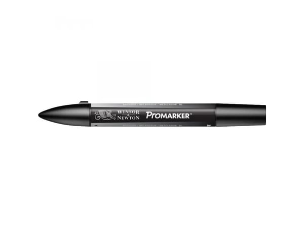 Winsor & Newton 0203339, 1 styck, Mejselspets, Svart, Rund, Alkoholbaserat bläck