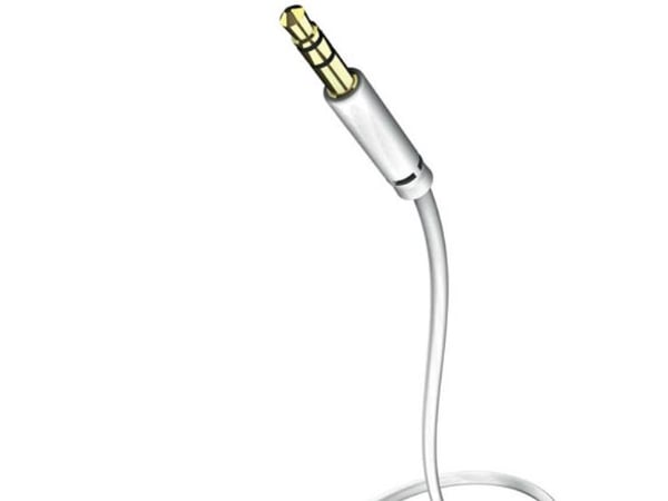 Inakustik 0.75m 3.5mm, 3 x RCA, Uros, 3 x RCA, Uros, 0,75 m, Valkoinen