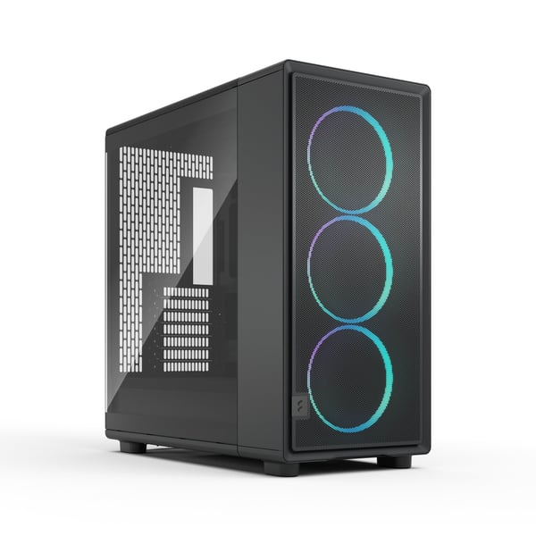 Fractal Design Epoch XL TG RGB - Datorlåda - utökad ATX - genomskinlig sidopanel (härdat glas) - ingen strömförsörjning (ATX) - svart, ljust - USB/...