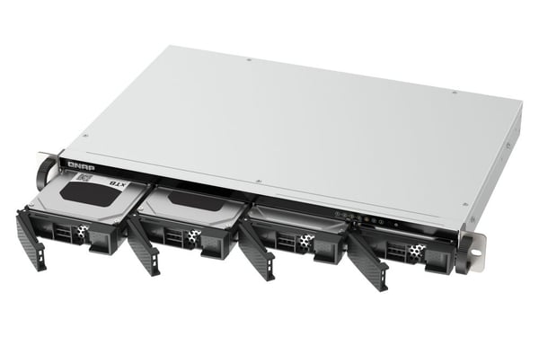 QNAP TS-433EU - NAS-server - 4 brønner - kan monteres i rack - SATA 6Gb/s - RAID 0, 1, 5, 6, 10, JBOD, 50, 60 - RAM 4 GB - Gigabit Ethernet / 2.5 G...