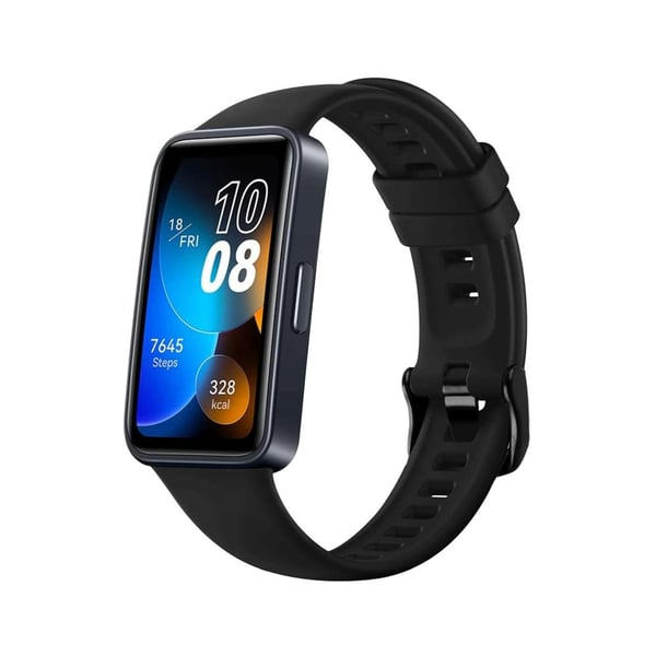 KIINNITETTY silikonihihna Silikonihihna Huawei Band 8:lle musta