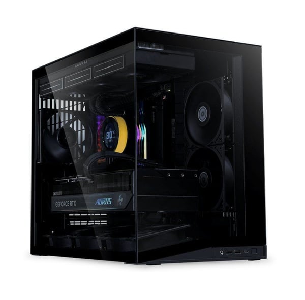 Lian Li PC-fodral O11 Dynamic Mini V2 Flow Svart - Fodral (O11DMIV2FX)