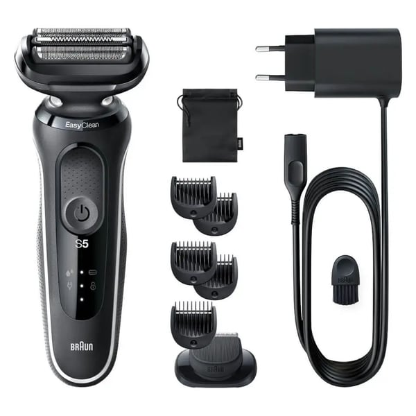 Braun Series 5 51-W1500s parranajokone trimmerillä märkä- ja kuivakäyttöön musta