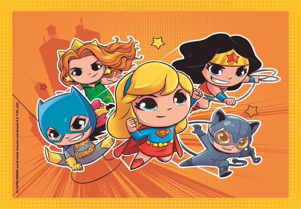 Clementoni Puslespil Superfriends DC, 4i1