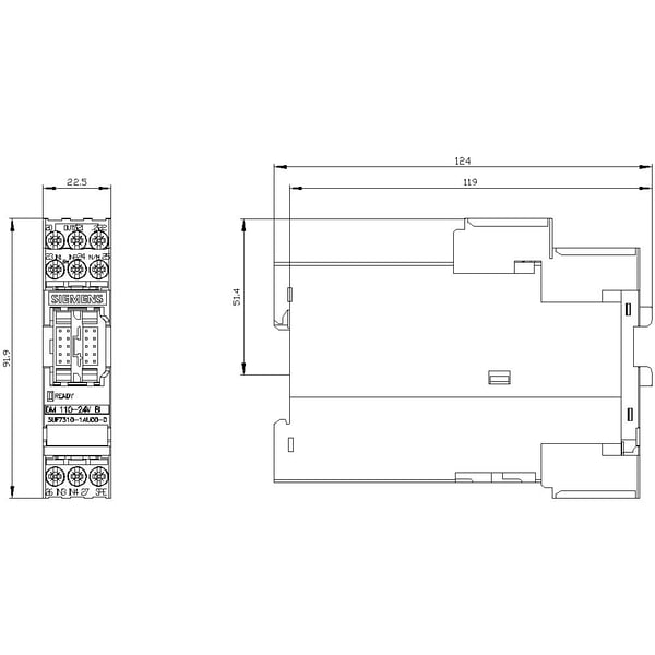 Siemens 3UF73101AU000 3UF7310-1AU00-0 Digitaalinen moduuli