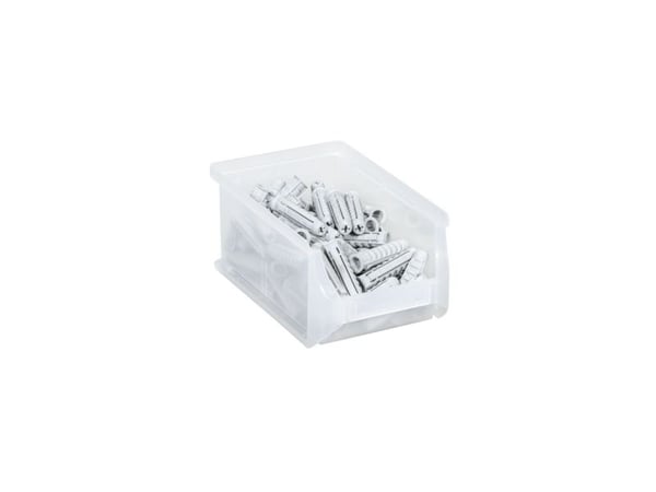 Allit ProfiPlus Box 2, Valkoinen, Polypropeeni (PP), Naarmuuntumisenkestävä, 82 x 129 x 60 mm, 102 mm, 60 mm