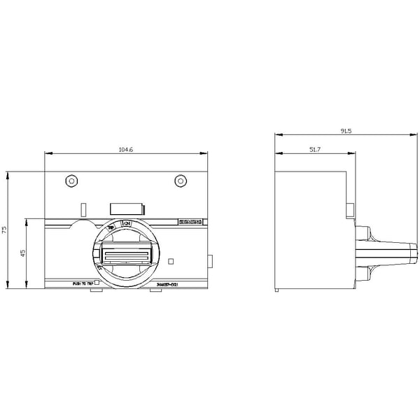 Siemens 3VA9257-0EK21 effektkontakt-tillbehör 1 st (B x H x D) 105 x 75 x 95 mm