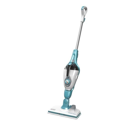 BLACK+DECKER FSMH1321-QS höyrypuhdistin 1300 W 0,5 L 2-in-1, valkoinen/turkoosi