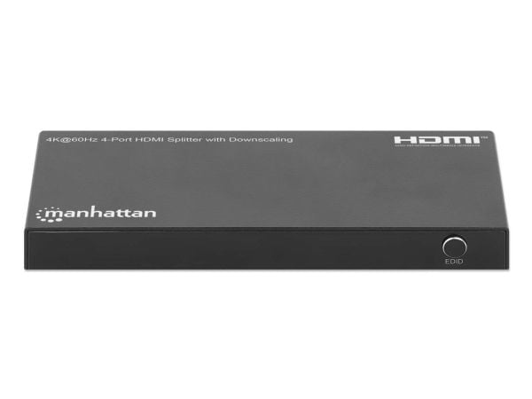 Manhattan 208369, HDMI, 4x HDMI, 3840 x 2160 pixlar, Svart, Plast, 4K Ultra HD