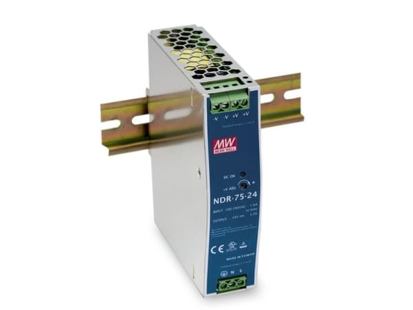 MEAN WELL NDR-75-48 strømforsyning for DIN-skinne 48 V/DC 1.6 A 75 W 1 utgang 1 stk