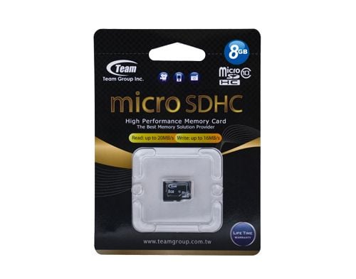 Team - Flash-minnekort - 8 GB - Klasse 10 - microSDHC