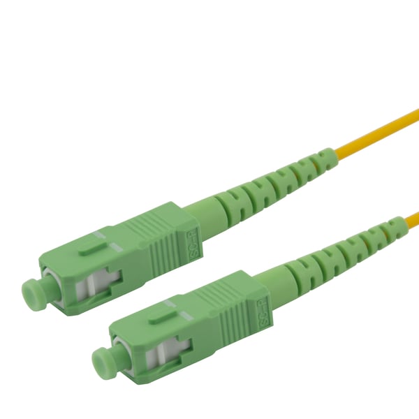 OS2 Fiberkabel, SC - SC, simplex, APC/APC, 5,0 m
