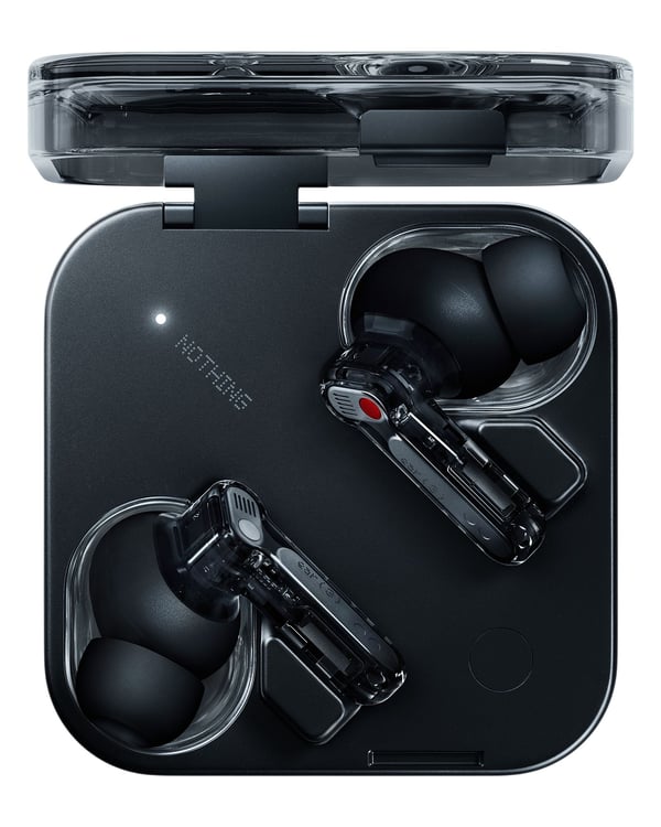 Nothing Ear (3) - True wireless-hörlurar med mikrofon - inuti örat - Bluetooth - aktiv brusradering - svart