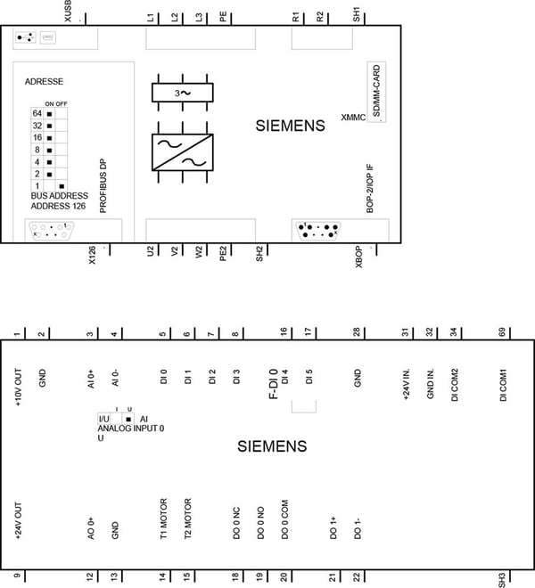 Siemens 6SL3210-1KE22-6AP1, Sisätila, Monivärinen, CE, RoHS, REACH, 295 mm, 5,5 kg, 365 mm