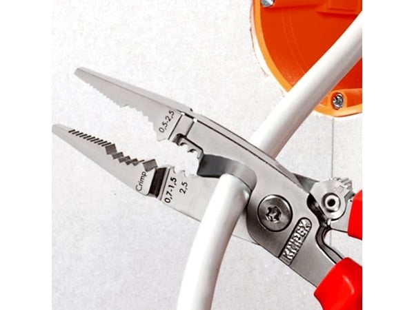 Knipex 13 92 200, Kärkipihdit, Terästä, Muovi, Sininen, Punainen, 200 mm, 280 g