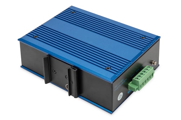 DIGITUS - Switch - industriell - ikke-styrt - 8 x 10/100 (PoE) + 1 x Fast Ethernet SFP (uplink) - DIN-skinnemonterbar - PoE