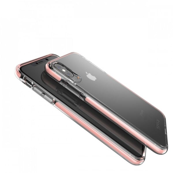 GEAR4 Piccadilly, Suojus, Apple, iPhone XS MAX, 16,5 cm (6.5"), Ruusukulta, Läpinäkyvä