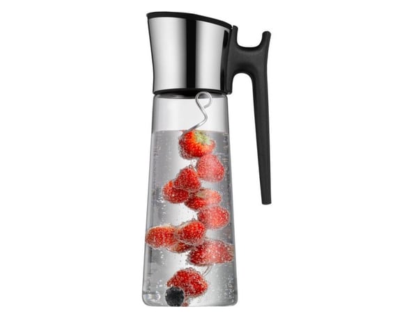 WMF 4000530680822, Dekanter, 1,5 l, Gjennomsiktig, Glass, Stål, Rund, 1 stykker