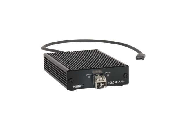 Sonnet Solo10G nettverksadapter 10Gb Ethernet Thunderbolt 3 SOLO10G-SFP-T3