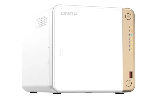 QNAP TS-462 - NAS-server - 4 brønner - SATA 6Gb/s - RAID 0, 1, 5, 6, 10, JBOD - RAM 4 GB - 2.5 Gigabit Ethernet - iSCSI støtte
