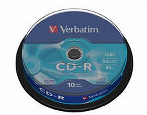Verbatim - 10 x CD-R - 700 MB (80min) 52x - tunt CD-fodral
