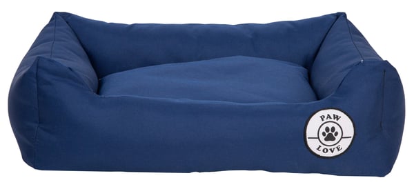 Paw Love - Hundeseng - Firkantet - Medium - 61x48cm - Marineblå