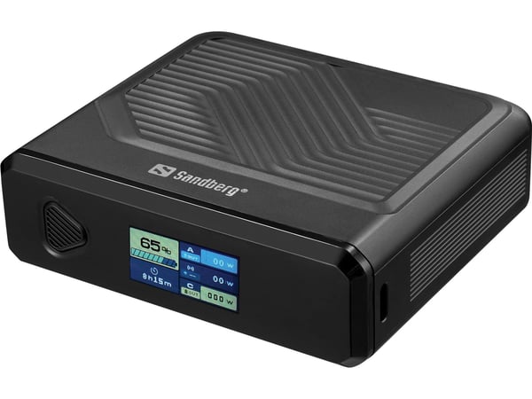 Sandberg Travel - Trådløs nødlader - 5 / 9 / 12 / 15 / 20 V - 100 watt - litiumpolymer - 20000 mAh - 77 Wh - utgangskontakter: 2