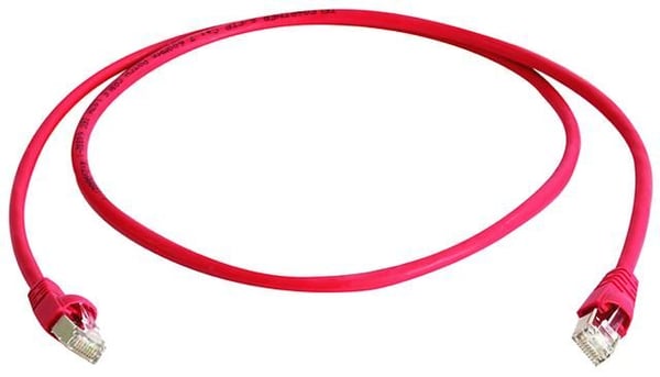 Telegärtner DataVoice Office - Koblingskabel - RJ-45 (hann) til RJ-45 (hann) - 25 cm - 5.8 mm - S/FTP - CAT 6a - med støvel, halogenfri, uten hindr...