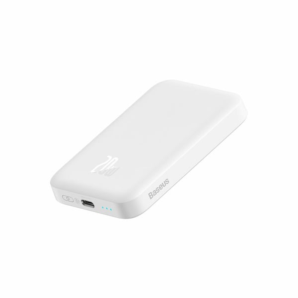 Baseus P10059002223-00, 6000 mAh, Trådlös laddning, 20 W, Vit
