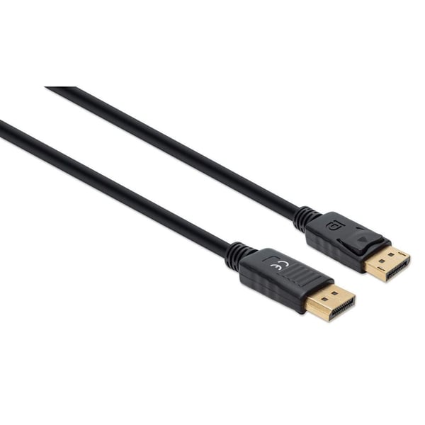 Manhattan 355575, 2 m, DisplayPort, DisplayPort, Hankjønn, Hankjønn, 7680 x 4320 piksler