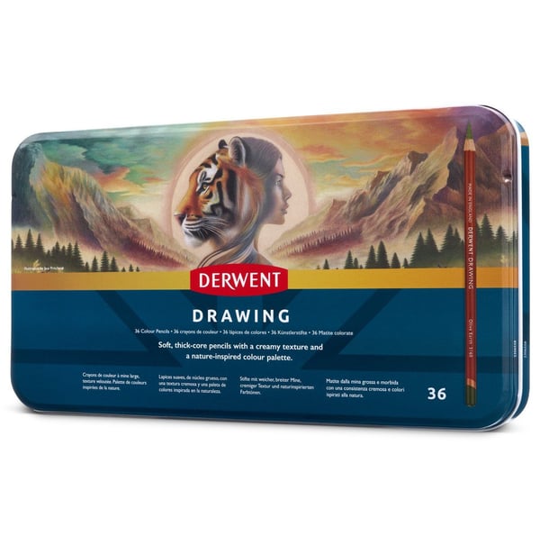 Derwent ritpenna - 36 st. i tinäske