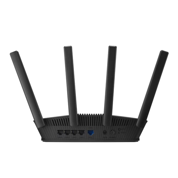 ASUS RT-BE55, Wi-Fi 7 (802.11be), Kaksitaajuus (2,4 GHz/5 GHz), Ethernet LAN, musta, Pöytäreititin