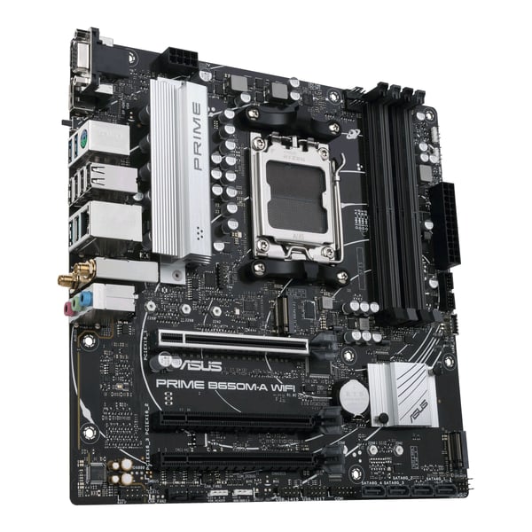 ASUS Prime B650M-A WIFI - Emolevy - micro-ATX - LGA1700-asennuspaikka - sisäinen grafiikka (CPU tarvitaan) - HD Audio (8-kanavainen)
