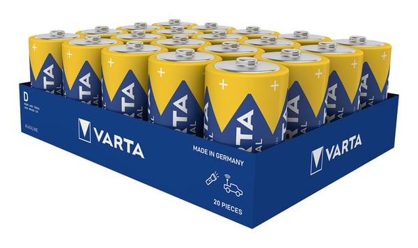 Varta 04020211111, Kertakäyttöinen akku, D, Alkali, 1,5 V, 1 kpl, 17000 mAh