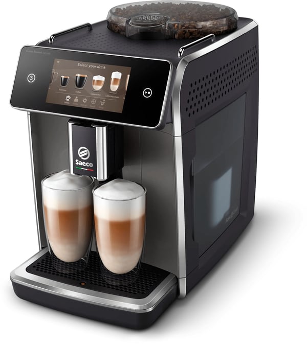 Saeco GranAroma Deluxe SM6682/10 espressomaskin 1,8 L, Panthera Gray