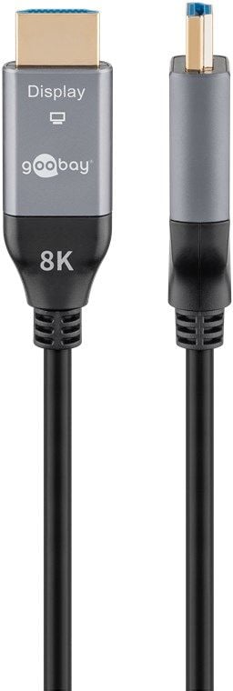 Goobay 76275, 20 m, HDMI Type A (Standard), HDMI Type A (Standard), 3D, 48 Gbit/sek, Svart