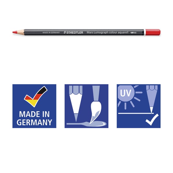 Staedtler Mars Lumograph, Soft (myk), Flerfarget, 24 stykker