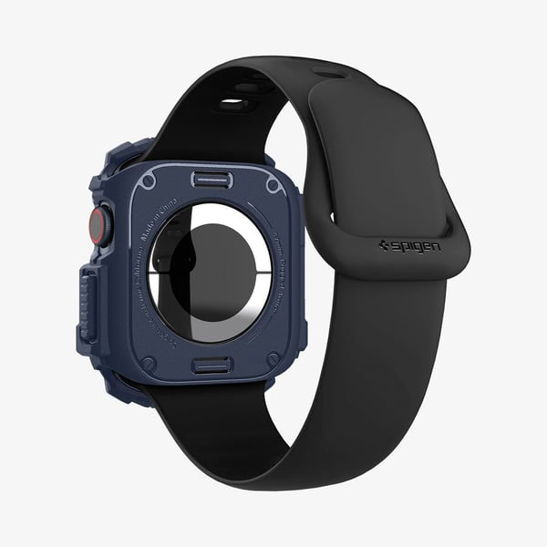 Spigen Rugged Armor, Etui, Smartklokke, Marineblå, Apple, Apple Watch 10 (42mm), Termoplastisk polyuretan (TPU)