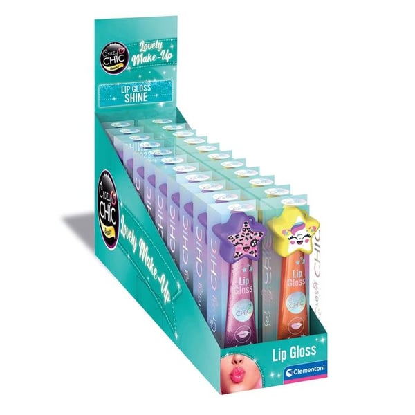 Clementoni CC Lovely Make-Up - Lip Gloss, Shine CDU18