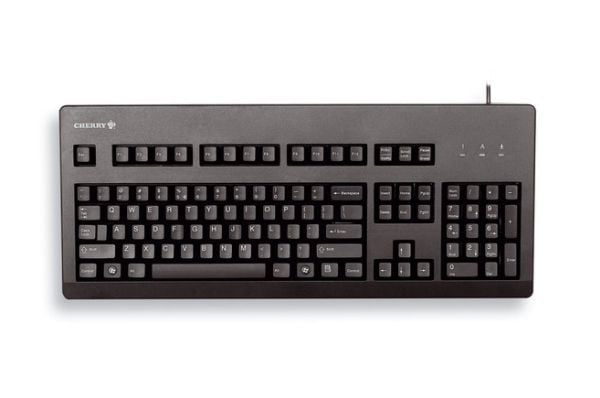 CHERRY G80-3000, Täysikokoinen (100 %), Langallinen, USB, Musta
