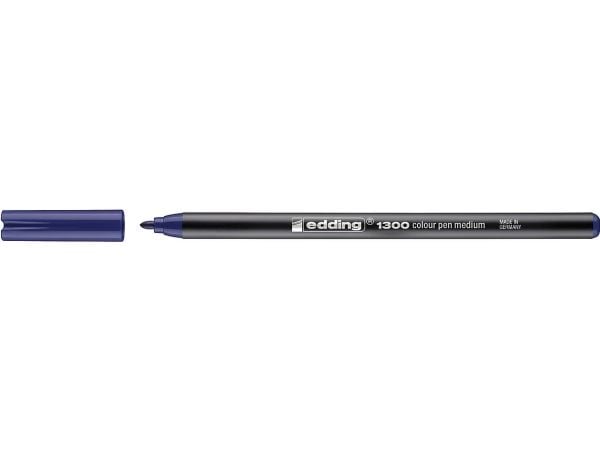 edding 1300 - Fibertuppenn - blå - vannbasert blekk - 3 mm
