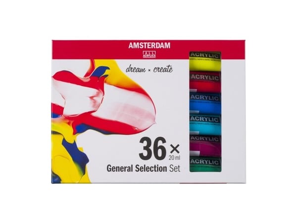 Amsterdam Standard Series akrylfärg urvalssats | 36 x