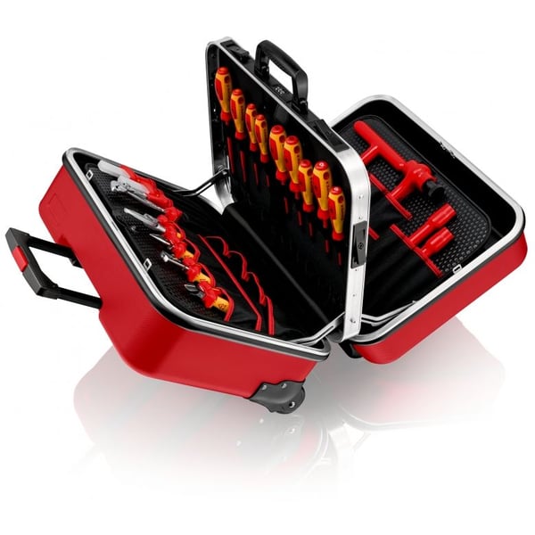 Knipex 98 99 15, Svart, Röd, Akrylnitrilbutadienstyren (ABS), Gjuten aluminium, 490 x 210 x 370 mm, 520 mm, 290 mm, 435 mm