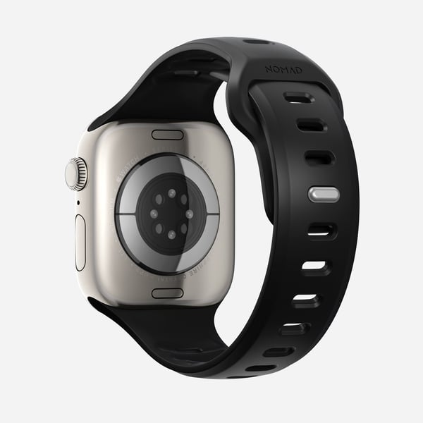 Nomad Tempo Band, Yhtye, Älykello, musta, Apple, 45mm / 46mm, Kumi