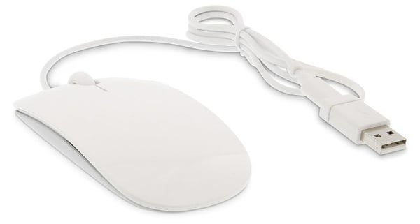 LMP MS-1657C, Optisk, USB Type-A, 1600 DPI, Hvit