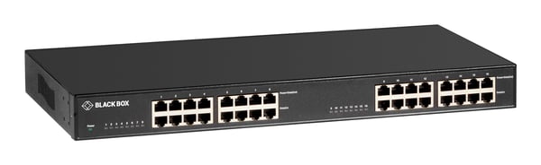 Black Box POE+ Gigabit Ethernet Injector 16-Port - Strøminjektor (kan monteres i rack) - AC 120/230 V - 500 watt - utgangskontakter: 16 - 1U - 19" ...